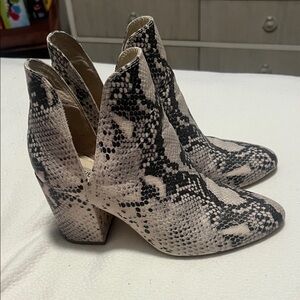 Steve Madden Snakeskin Ankle Boots